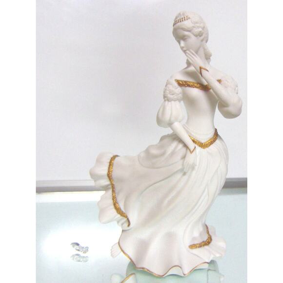 Lenox Princess Cinderella Figurine White Porcelain w/ Glass Slipper 1993 New Box - Picture 7 of 10